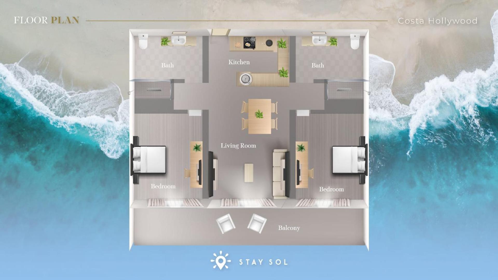 Beachfront Condo-Roofto Pool- 2 Bedrooms 2 Bedroom ! Hollywood Exterior photo